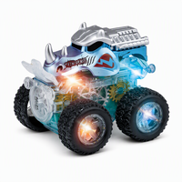 Vente en gros de jouets Monster Truck lumineux avec pneus texturés, assortiment coloré pour l'exposition et les cadeaux