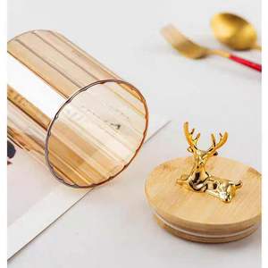 Vente en gros Pot en verre pour <span class=keywords><strong>la</strong></span> <span class=keywords><strong>cuisine</strong></span> Pot à épices en verre Couvercle en bois de bambou Récipient pour le stockage <span class=keywords><strong>des</strong></span> aliments avec couvercle - Product Image 4