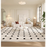 ATUNUS-Tapis de Salon Lavable Haut de Gamme Nordique pour Chambre à Coucher, Table Basse, Canapé, Tapis de Sol Lavable, Nouveauté 2024