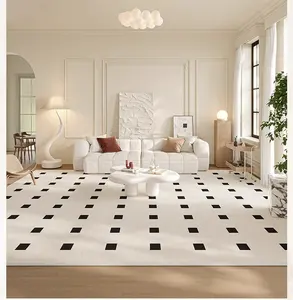 ATUNUS Tapete lavável nórdico high-end para sala de estar 2024 Novo sofá mesa de café quarto tapete lavável