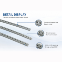 Oem M 2.5 M3 Aluminum Profile Chassis Accessories Threaded Insert Horizontal Rails for Chemical Industry & Electronic Components