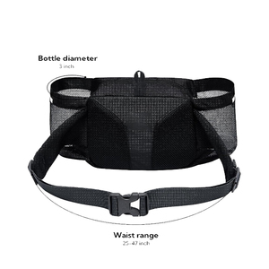 Sac banane unisexe en nylon tendance avec porte-bouteille d'eau et logo personnalisé pour la randonnée, les voyages, la course à pied et la marche - Product Image 3