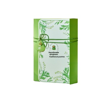 Scatola Regalo Pieghevole in Carta Kraft Personalizzata per Qingtuan, Festival <span class=keywords><strong>di</strong></span> Primavera, Confezioni per Dolci Cinesi, Vendita all'Ingrosso - Product Image 1