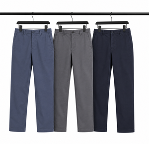 Pantalones Chinos de Algodón Clásicos, Estilo Nuevo, Personalizados, Casuales, Elásticos y Ajustados para Hombre - Product Image 3