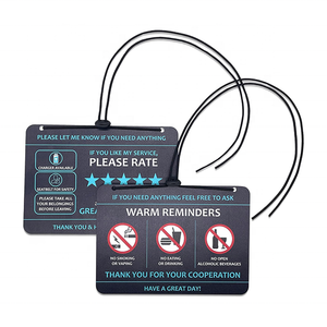 Accessori Five Star: Insegna Personalizzata per Condivisione Veicoli, Design Moderno Bifacciale, Etichetta Taxi in Alluminio e Plastica - Product Image 1