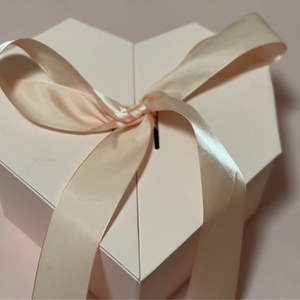 Custom Large Pink Square Rigid <b>Gift</b> Box Matt Lamination Raffia <b>Ribbon</b> Eco-Friendly Wedding Party Present <b>Wrap</b> Using Recycled - Product Image 4