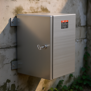 Scatola Elettrica in Acciaio Inox 304 IP66 con Cerniere Bloccabili per Montaggio a Parete Esterno - Product Image 2