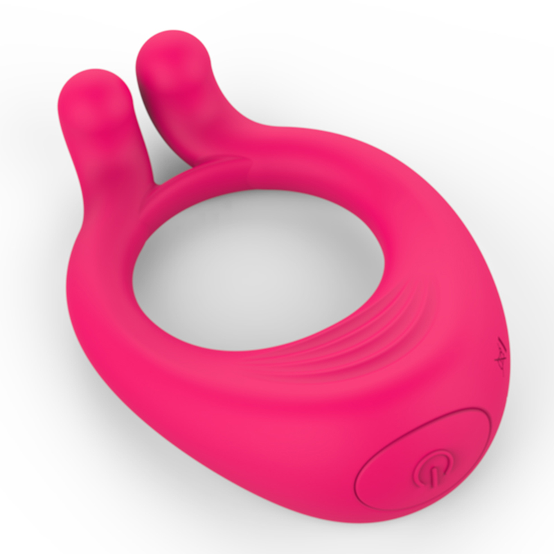 Silicone Cock Ring with Silent Vibrating G Spot Stimulator Silicone Cock Ring with Silent Vibrating G Spot Stimulator