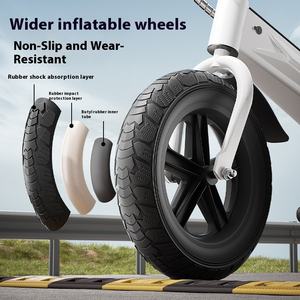 Vélo d'équilibre électrique à vitesse réglable pour garçons et filles nouveau vélo à pédales pour enfants avec fourche en acier Type de pédale ordinaire - Product Image 4