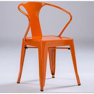 <span class=keywords><strong>Fauteuil</strong></span> moderne en métal - Design coloré avec revêtement en poudre, style industriel pour salle à manger, café, bar - Product Image 1