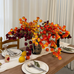 Lanterne artificielle en forme de tonneau, bouquet de fruits, fleurs en soie résistantes à la décoloration, 30cm-100cm, décoration intérieure, décoration de festival - Product Image 1