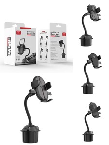 Toptan çok fonksiyonlu <span class=keywords><strong>2</strong></span> 1 araç organizatör dayanıklı ayarlanabilir şişe içecek fincan cep telefonu yuvası tutucu - Product Image 5