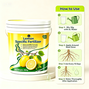 <span class=keywords><strong>Engrais</strong></span> Spécifique pour Citrons 450g Augmentation du Rendement de 80% <span class=keywords><strong>NPK</strong></span> Équilibré Améliore la Brillance des Fruits Acidité Prévient la Chute des Fruits Serres Citricoles - Product Image 5