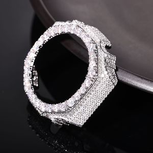 Montre classique <span class=keywords><strong>G</strong></span>-<span class=keywords><strong>Shock</strong></span> GA2100 Iced Out VVS Moissanite avec boîtier en laiton et lunette entièrement pavée, style Bussdown, bijoux Hip Hop pour hommes - Product Image 4