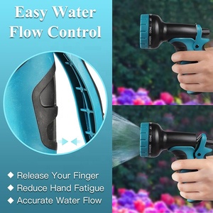 50ft <b>Rubber</b> Watering Hoses Lawn 10 Function Nozzle Expandable Lightweight No-Kink Flexible Double Latex Core - Product Image 5