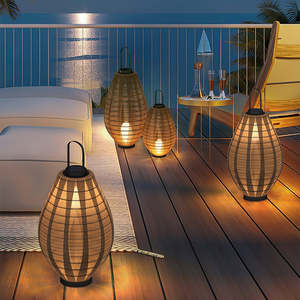 Lámpara Solar de Pie para Exteriores, de Acero Inoxidable, Impermeable, con Gasa, Estilo Nórdico Japonés, para Jardín, Patio, Villa, Decoración, <span class=keywords><strong>IP65</strong></span> - Product Image 4