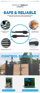 500Kg Đu Kép Cánh Tay Tự Động Đu Cổng Mở Thông Minh AC Cửa Nhà Điều Hành Báo Động Ánh Sáng Khóa Điện Cho Hiện Đại Cổng - Product Image 6