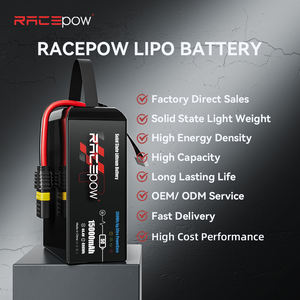 بطارية ليثيوم بوليمر صلبة عالية الكثافة من Racepow بسعة 350 واط/ساعة و15 أمبير/ساعة و15000 مللي أمبير/ساعة، 12S 44.4 فولت، للطائرات بدون طيار الصناعية وطائرات الشحن - Product Image 6