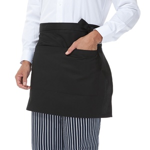 Checkedout unisex nhà bếp bồi bàn làm việc trắng eo nửa tạp dề - Product Image 1