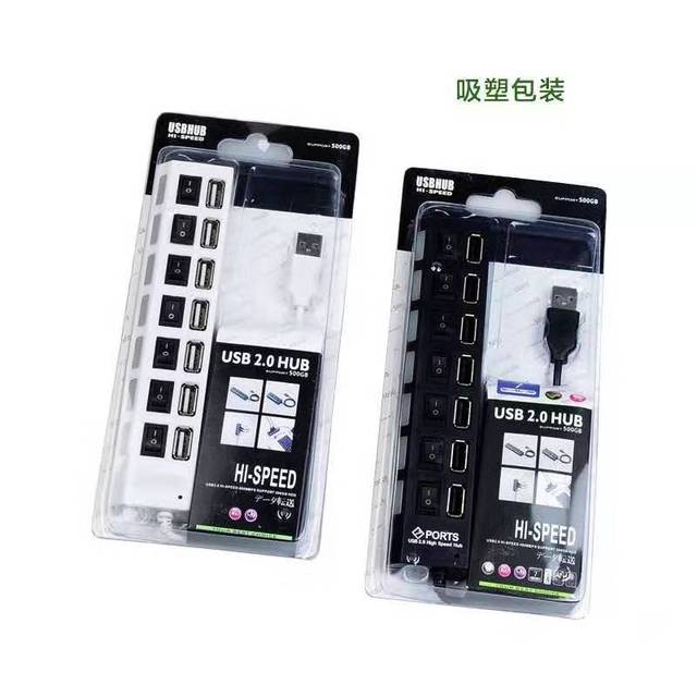 7 in 1 USB 2.0 USB 3.0 4 Port 7 Port with Switch LED Indicator Independent 4-port 3.0hub Hub with Power Supply USB High-speed