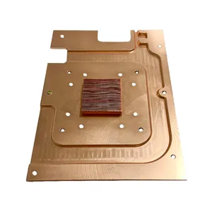 Plaque de découpe de dissipateur de chaleur d'usinage CNC personnalisé C1100 passivation en cuivre pour pièces d'équipement industriel