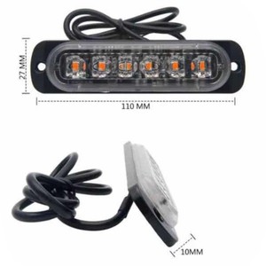 Feux stroboscopiques pour voiture, <span class=keywords><strong>6</strong></span> à 12 LED, feux de signalisation latéraux pour camion, 24 <span class=keywords><strong>volts</strong></span> 48V, feux de signalisation de danger pour camion - Product Image 3