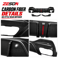 Diffuseur de pare-chocs arrière en fibre de carbone véritable style S pour BMW F96 X6M LCI Competition 2024-2026