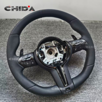 Convient pour BMW M3 M4 M5 F23 F20 F30 F32 F35 F82 F10 F15 F18 E87 E90 E92 E60 E71 Volant en cuir noir amélioré