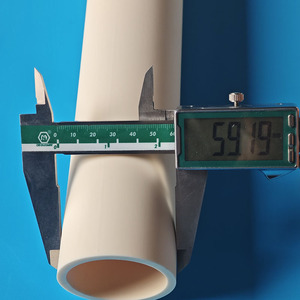 Tube en céramique d'alumine à extrémité fermée 40x34x400mm, gaine de protection isolante <span class=keywords><strong>pour</strong></span> analyseur de gaz et capteur thermocouple - Product Image 4