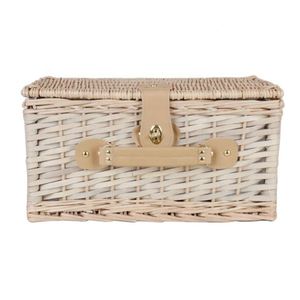 6 Person Folding Drink Holder Insulated Wholesale Picnic Wicker Basket For Cloth - Product Image 5