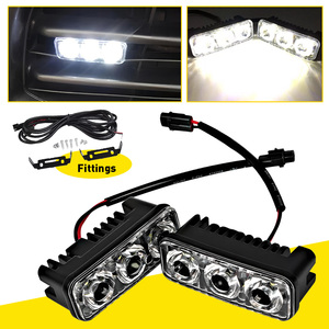 ไฟเดย์ไลท์ LED สีขาว ขนาด 3.5 นิ้ว สำหรับรถยนต์ 2 ชิ้น อุปกรณ์เสริมไฟตัดหมอก - Product Image 3