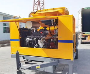 Mobile Diesel-Powered <b>Concrete</b> Mixer Pump with 15-40m3/h Capacity High Efficiency 2-Year Warranty - Product Image 3