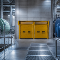 Porte à enroulement rapide automatique à spirale turbo avec lames en alliage d'aluminium pour entrepôt industriel