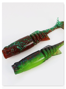 Señuelos de Pesca Suaves en <span class=keywords><strong>4</strong></span> Colores, 55mm 65mm 1.7g 2.8g, Señuelo Artificial Flotante de TPE para Pescar Lubina y Pez Mandarín - Product Image 3