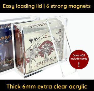 Primera Edición personalizada Jihong acrílico moderno Yugioh Booster Box Protector 83% resistencia UV estante flotante para comercio <span class=keywords><strong>de</strong></span> una pieza - Product Image 4