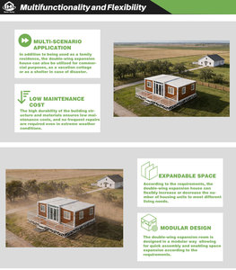 Lussuosa Cabina Ufficio Apple da Giardino, Pod Espandibile da 20 Piedi, Casa Container Insonorizzata, Studio Prefabbricato per Lavoro da Casa e Esterni - Product Image 4