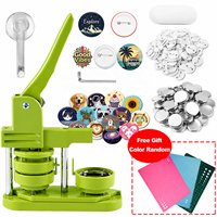 58 mm Ronde Badge Knopmaakmachine Handleiding Speldmaker 100 Stuks Badges Set Kit voor DIY Cadeaus Knutselen
