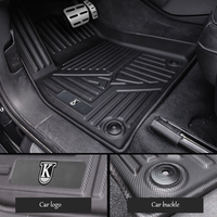 Accessoires intérieurs Muchkey, tapis de voiture 5D toutes saisons, tapis de sol en TPE pour Toyota RAV4 Corolla Vios Yaris Camry