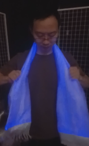 تصميم جديد بقيادة الألياف البصرية النسيج وشاح ألمع في الليل سبعة ألوان متغيرة مجموعة متنوعة من مضيئة - Product Image 2