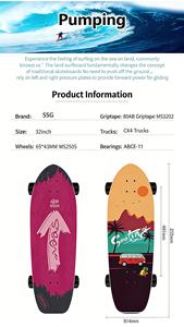 Planche de surfskate professionnelle Ruidongle 7 plis en érable canadien pour cruiser, truck et land <span class=keywords><strong>carver</strong></span> – Vente en gros et personnalisation - Product Image 5