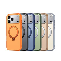 Support de fixation rotatif à 360 degrés anti-poussière pour haut-parleur, coque en TPU PC pour iPhone 15 14 16 17 Pro Max, compatible avec la charge sans fil