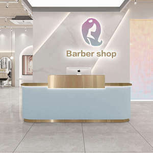 Modern Solid Wood Extendable Adjustable Height <b>Reception</b> Desk for Beauty Salon Hotel Gym & Hospital Use - Product Image 4