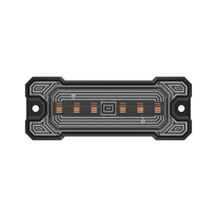 Feu de position latéral 6 LED ambre 12V-24V DXZ JB-6LED-Y, clignotant d'avertissement pour camion, remorque, camping-car, poids lourd, bus, bateau