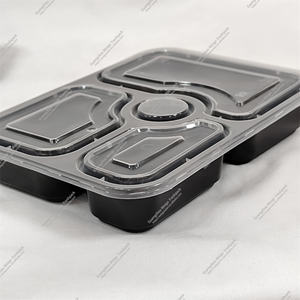 Boîte à bento de haute qualité à 3/4 compartiments, récipient de stockage alimentaire, moulage en PP pour la vaisselle de table - Product Image 5