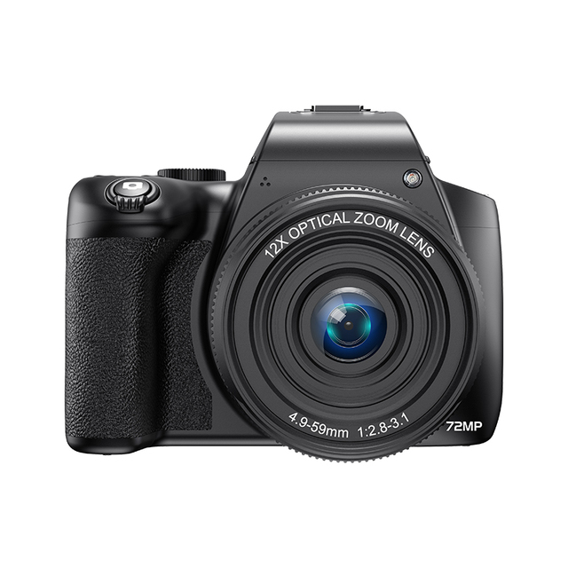 Digital Camera 4K 12x Optical Zoom CMOS Sensor Professional Photography 72MP WiFi Video Vlogging Recording Built-in LED Fill