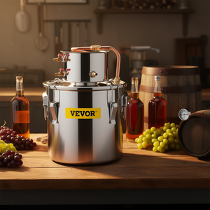 Kit de Destilación de Whisky Vevor de 21L (5 Galones), con Tubo de Cobre y Equipo de Destilación de Alcohol de Acero Inoxidable - Product Image 2