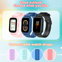 Reloj Inteligente 4G para Niños con Pantalla IPS Cuadrada, Función de Calendario, Antipérdida, Llamada SOS, WiFi, GPS, LBS, Modelo C30