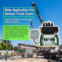 Vanne solénoïde industrielle étanche à 4 voies avec télécommande radio sans fil pour pont roulant et camion pompe à béton