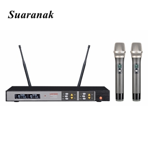 SISTEMA DE MICRÓFONO INALÁMBRICO dinámico de mano, UHF, <span class=keywords><strong>profesional</strong></span>, <span class=keywords><strong>pantalla</strong></span> táctil, PARA <span class=keywords><strong>Karaoke</strong></span>, cantar, hablar, Conferencia de boda, BD-UV-K3 - Product Image 2