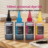Kompatibel untuk HP Brother 100ml Dye untuk Sistem Suplai Tinta Berkelanjutan Isi Ulang Botol Runcing Universal